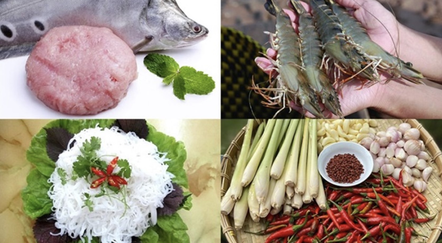 Nguyên liệu cần chuẩn bị để làm món bún quậy Phú Quốc